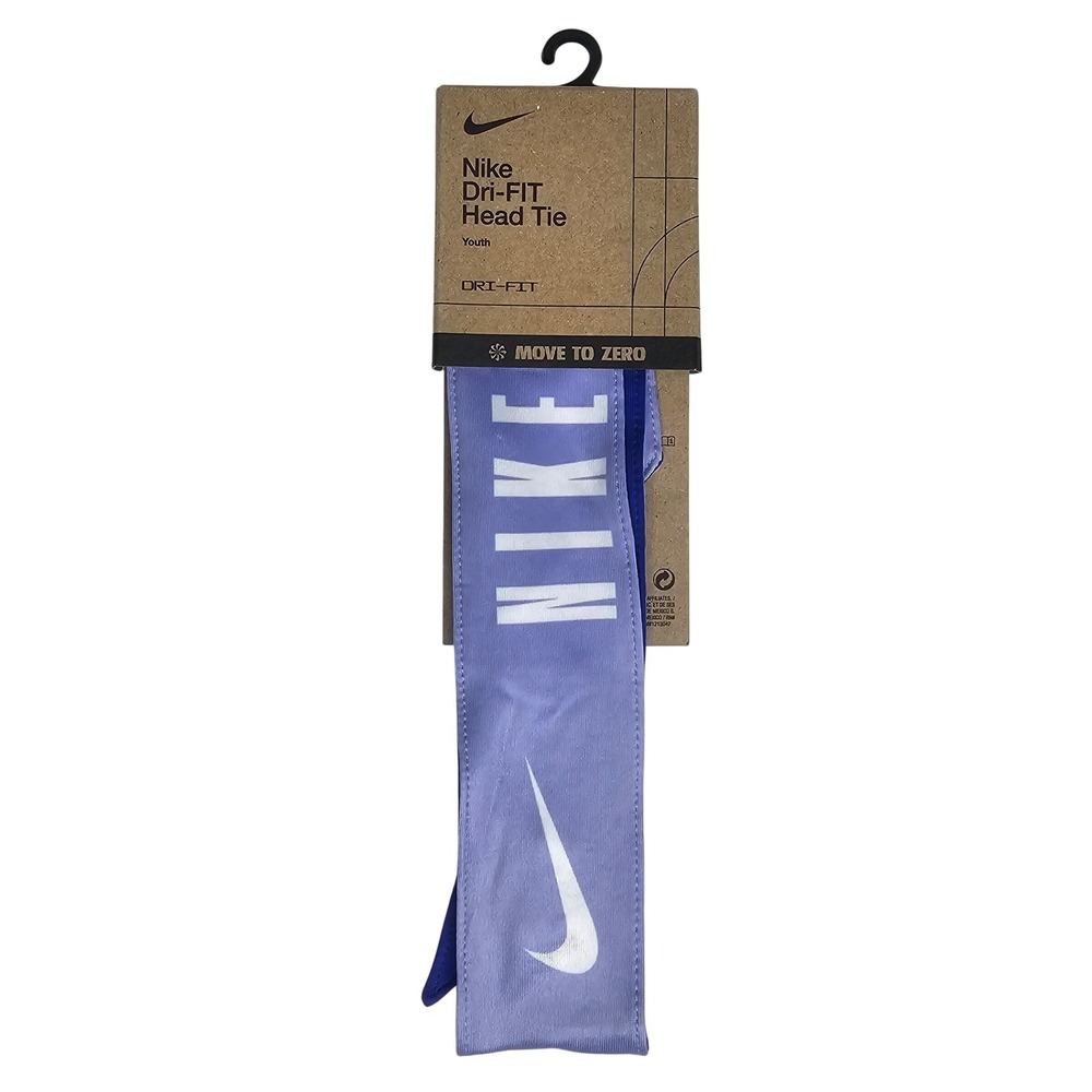 Nike Dri-FIT Youth OSFM Purple Head Tie Reversible Sport Bandana
